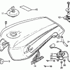 CB750SC ТОПЛИВНЫЙ БАК