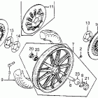GL1100I Переднее колесо