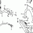 GL1100I Gearshift pedal @ brake pedal @ mainstand
