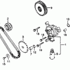 GL650I Oil pump @ primary drive gear