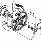 GL650I Front wheel @ disc