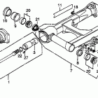 GL650I Swingarm @ driveshaft