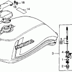 CB450T ТОПЛИВНЫЙ БАК