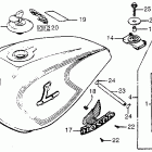 CB750C ТОПЛИВНЫЙ БАК
