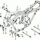 CB750F Рама