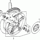 CM450C Cm450a / c front wheel 82