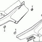 XR250R БОКОВАЯ КРЫШКА
