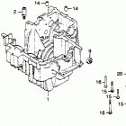 CB400T Lower crankcase