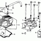 CB400T Cylinder head cover  @ camshaft holder