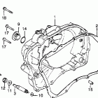 CB400T Крышка картера правая