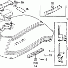 CB400T ТОПЛИВНЫЙ БАК