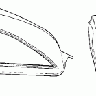 CM400E Fuel tank stripe @ side cover stripe 81