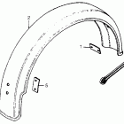 XR200R Swingarm @ chain case