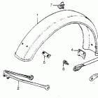 XR200R Gearshift pedal @ kick starter arm