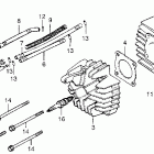 XR250R Крышка головки цилиндров