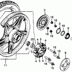CB400T Rear wheel 80