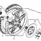 CB400T Front wheel 80