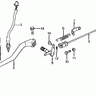 CM400E Rear brake @ rear brake panel