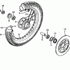 CM400E Front brake @ front brake panel