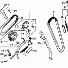 CT70 Gearshift pedal @ footpegs  @ side stand