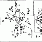 XL100S Gearshift drum @ gearshift fork @ kick starter spindle