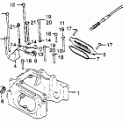 XL500S Cylinder head cover  @ decompression cable