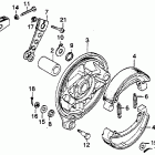 CB400TII Задний тормоз