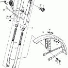 PA50I Front fork @ front fender  @ horn