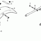 GL1000 Rear fender @ rear bumper