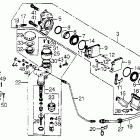 GL1000 Rear master cylinder @ caliper