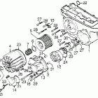GL1000 Transmission cover @ water pump @ oil filter
