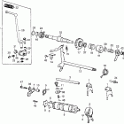 CL360K1 Kick starter @ shift spindle @ shift drum