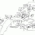 CL360K1 Rear fender @ taillight  @ right rear turn signal