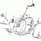 MR50K1 Right crankcase cover  @ clutch lever