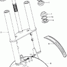 QA50K3 Front fork @ front fender
