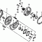 XL125K1 Oil pump @ oil filter rotor