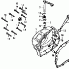 XL125K1 Крышка картера правая