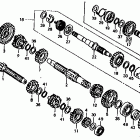 XL125K1 Transmission @ kick starter spindle