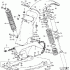 XL350K1 Shock absorber @ swingarm