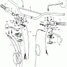 XL350K1 Handlebar @ handle lever