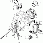 XL70K1 Cylinder head cover  @ inletpipe @ spark plug