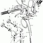 Z50AK6 Handlebar @ top bridge  @ cables