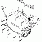 CB125S1 Right crankcase cover  @ clutch lever