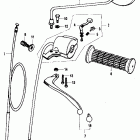 CB350F1 Left handle switch @ cable clutch