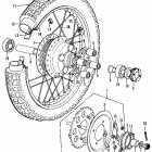CB350F1 Заднее колесо
