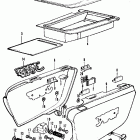 CB350F1 Side cover @ tool tray