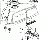 CB350F1 ТОПЛИВНЫЙ БАК