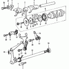 CB350F1 Вилка переключения передач