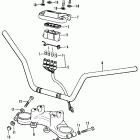 CB350F1 Руль и панель переднего номера