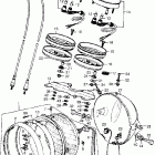 CB550 Headlight @ speedometer  @ tachometer